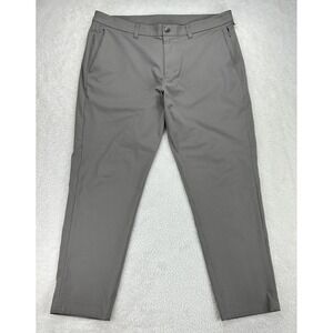 Lululemon Commission Slim Fit Trousers Mens 38 Pants Gray Casual LM5A51S